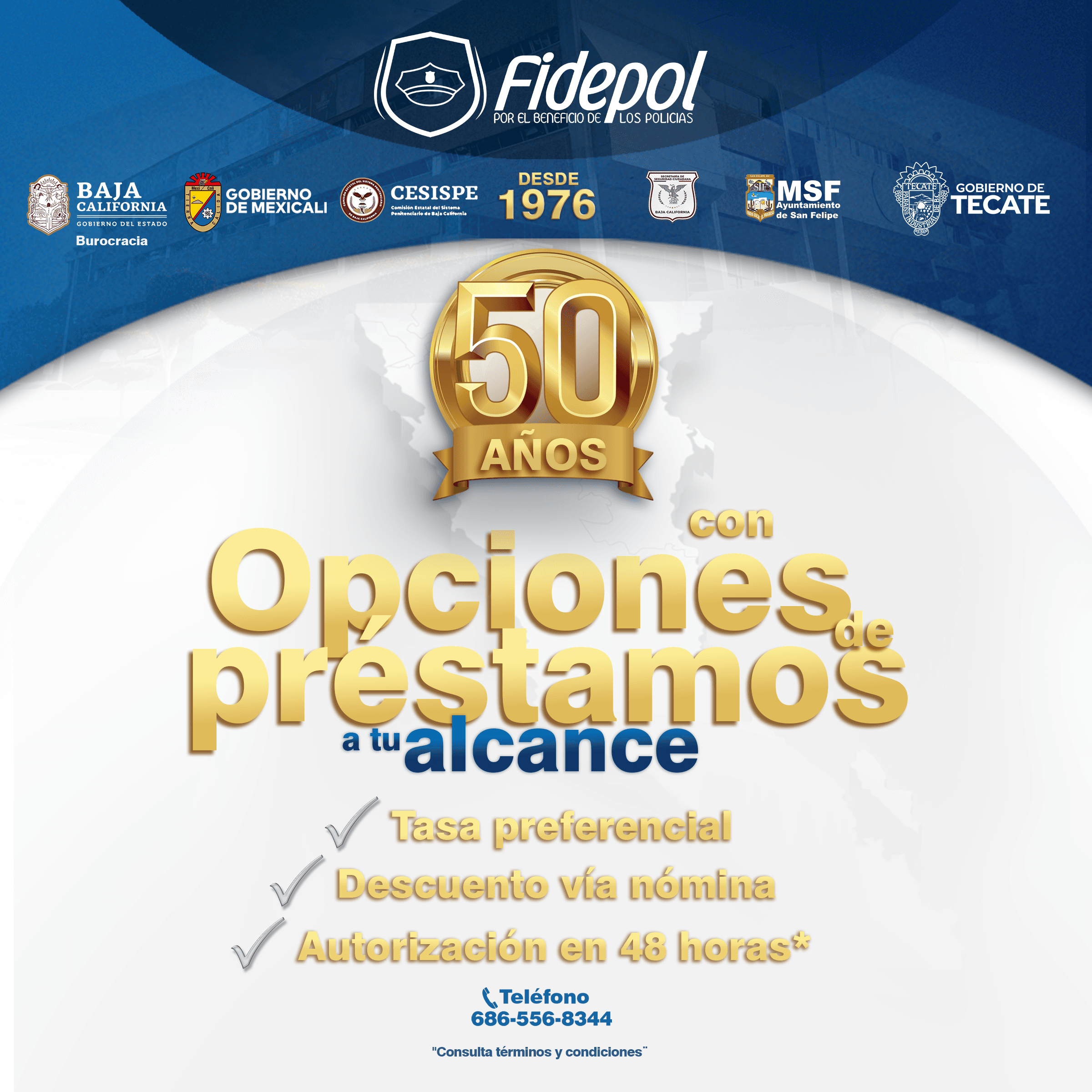 Opciones de préstamos a tu alcance Opciones de préstamos a tu alcance - Fidepol 50 años